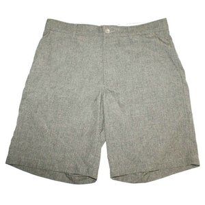 Greg Norman Tasso Elba Flat Front Golf Shorts Mens Tag Size 34